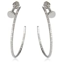 Cartier Juste Un Clou Diamond Hoop Earring in 18K or blanc 1.26 ctw