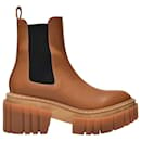 Platform Boots in Brown Synthetic Leather - Stella Mc Cartney