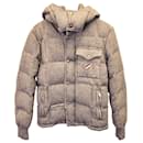 Moncler Cezzane Puffer Jacket in Grey Cotton