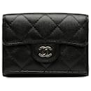 Chanel Black CC Caviar Trifold Wallet