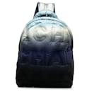 Chanel Blue Embossed Nylon Doudoune Backpack