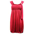 Dark Red Mini Dress - Autre Marque