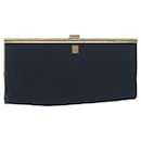 Christian Dior Trotter Canvas Clutch Bag Navy Auth ep3050