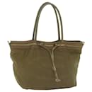 PRADA Tote Bag Nylon Khaki Auth 65083 - Prada
