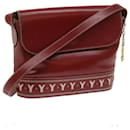 SAINT LAURENT Shoulder Bag Leather Red Auth ep2944 - Saint Laurent