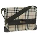 BURBERRY Nova Check Shoulder Bag Canvas Beige Brown Auth bs11654 - Burberry
