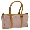 GUCCI Hand Bag Suede Pink 000 0851 Auth th4512 - Gucci