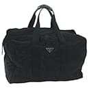 PRADA Boston Bag Nylon Azul Marino Auth bs10136 - Prada