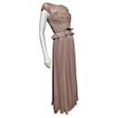 Duksy pink evening gown from lace, chiffon and satin - Jenny Packham