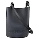 Burberry Black Small Lorne Bucket Bag