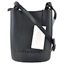 Burberry Black Small Lorne Bucket Bag