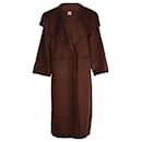 Totême Annecy Oversized Coat in Brown Wool