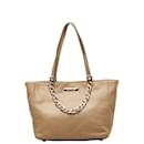 Michael Kors Leather Chained Tote Bag  Leather Handbag in Good condition