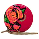 Portamonete Louis Vuitton con monogramma rosa Vernis Roses