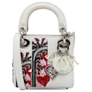 Bolsa Lady Dior com detalhes em micro lantejoulas brancas Dior