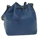 Bolsa de ombro LOUIS VUITTON Epi Petit Noe azul M44105 Autenticação de LV 63607 - Louis Vuitton