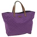 GUCCI GG Canvas Tote Bag Purple 282439 Auth ep3107 - Gucci