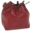 LOUIS VUITTON Epi Petit Noe Shoulder Bag Red M44107 LV Auth 64991 - Louis Vuitton
