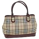 BURBERRY Nova Check Tote Bag Coated Canvas Beige Auth yk10308 - Burberry