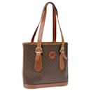 CELINE Macadam Canvas Shoulder Bag PVC Brown Auth yk10346 - Céline