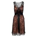 Moschino Lace Dress with Pink Camisole