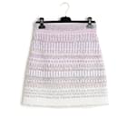 Resort 2018 Chanel Shiny Tweed Skirt FR40