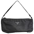 Black Re-Nylon top handle mini bag - Prada