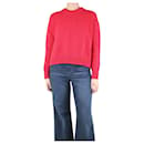 Red cotton ribbed jumper - size S - Autre Marque