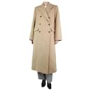 Neutral double-breasted wool coat - size M - Autre Marque
