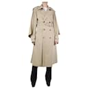 Trench coat neutro com cinto - tamanho UK 8 - Bottega Veneta