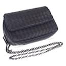 Bolsa crossbody de couro Bottega Veneta Intrecciato Bolsa crossbody de couro 310774 Em uma boa condição