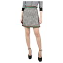 Minifalda tweed negra - talla UK 8 - Gucci