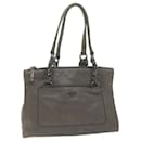 PRADA Shoulder Bag Leather Gray Auth ep3136 - Prada