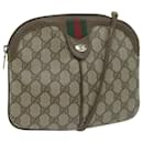 GUCCI GG Supreme Web Sherry Line Shoulder Bag PVC Beige Red Green Auth 64931 - Gucci