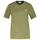 Chillax Fox Patch T-Shirt – Maison Kitsune – Baumwolle – Grün - Autre Marque