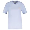 T-shirt Chillax Fox Patch - Maison Kitsune - Cotone - Blu - Autre Marque