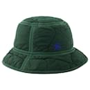 Cappello da pescatore trapuntato - Burberry - Nylon - Cachi
