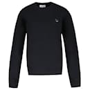 Fox Head Patch Comfort Sweatshirt – Maison Kitsune – Baumwolle – Schwarz - Autre Marque