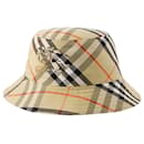 Cappello da pescatore Bias Check - Burberry - Sintetico - Beige