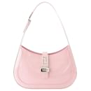 Small Hobo Shoulder Bag - Versace - Leather - Pink