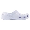 Sandálias Clássicas de Alto Brilho - Crocs - Termoplásticas - Brancas - Autre Marque