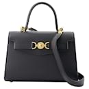 Small Top Handle Bag - Versace - Leather - Black