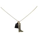 Hermes Gold Horn Amulette Maroquinier Boot & Bag Pendant Necklace - Hermès