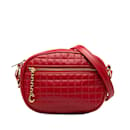 Quilted Leather C Charm Crossbody Bag - Céline