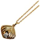 Lanvin Gold Plated Pendant Necklace Metal Necklace in Good condition