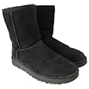 UGG Classic Short II boots in black sheepskin and suede - Ugg