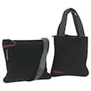 PRADA Sports Shoulder Bag Nylon 2Set Black Auth 63892 - Prada
