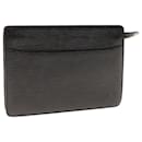 LOUIS VUITTON Epi Pochette Homme Bolsa Clutch Preta M52522 LV Auth th4538 - Louis Vuitton