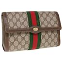 Bolso de mano GUCCI GG Supreme Web Sherry Line Beige Rojo 89 01 006 Auth yk10340 - Gucci