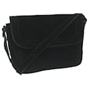SAINT LAURENT Shoulder Bag Suede Black Auth bs11638 - Saint Laurent